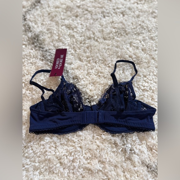 Adored by Adore Me Women’s Blue Floral Lace Bra Size 34B Brand New Tag - Picture 7 of 7